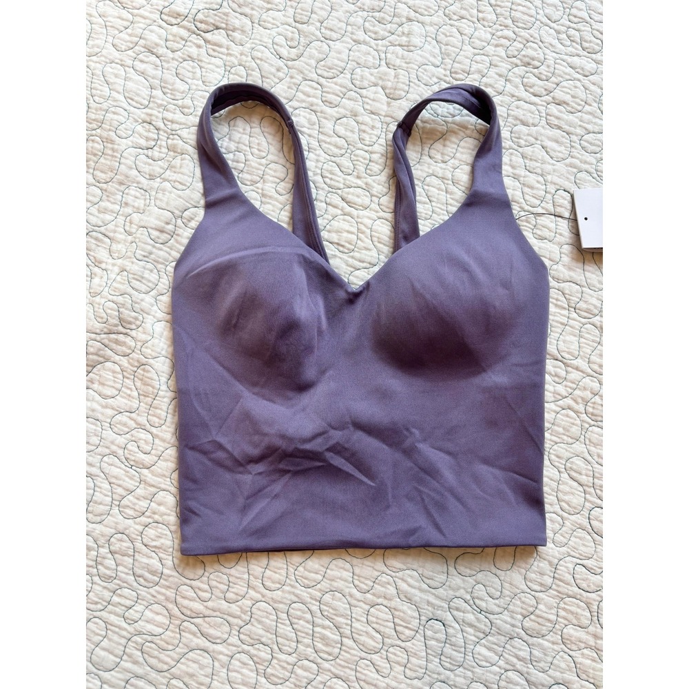 Nike Zenvy Purple Training Tank Top Built-in Bra Womens XS